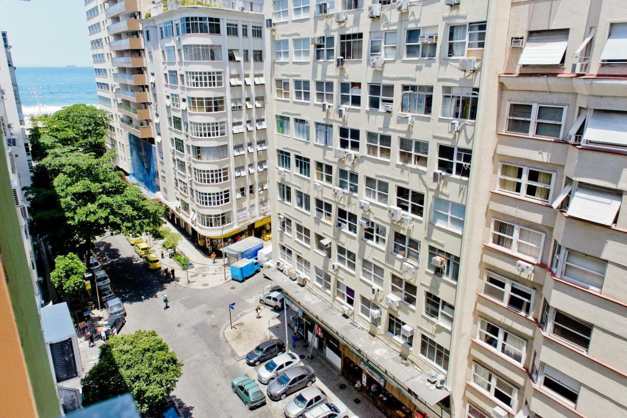 Vista Lateral Mar Copacabana Rio de Janeiro Exterior foto